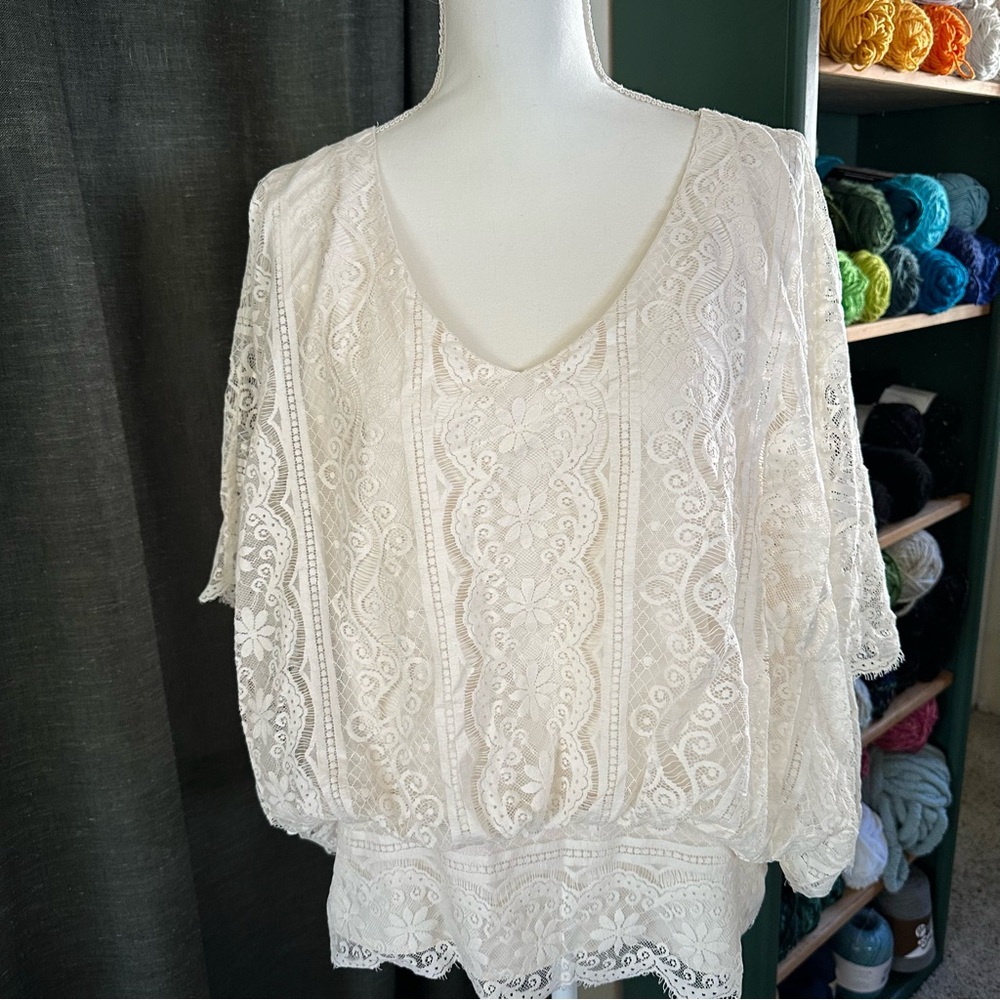 Beyond Vintage Boho Womens Blouse